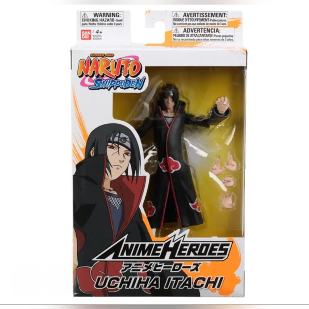 Anime Heroes Bandai Uchiha Itachi Naruto Shippuden Action Figure